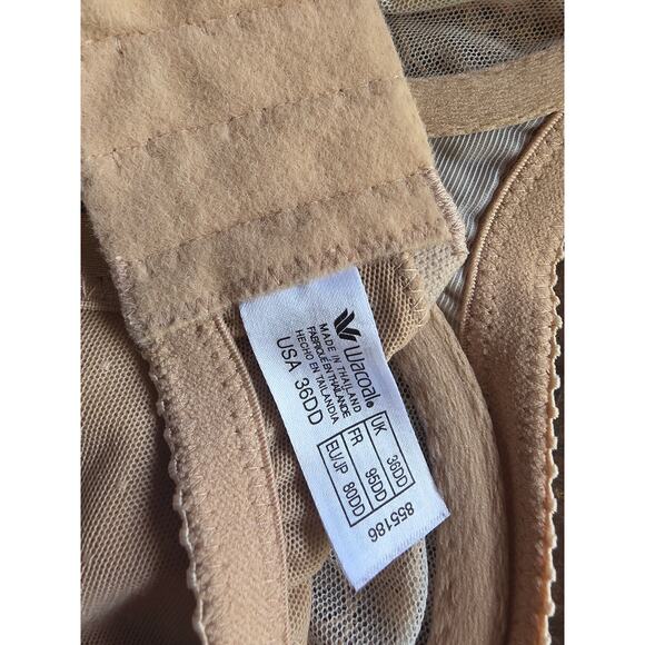 Wacoal Bra 36DD Womens Underwired Sheer Tan Full Coverage Adjustable Straps - Picture 5 of 6